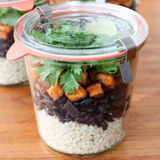 Slow-Cooker Black Beans w/ Quinoa