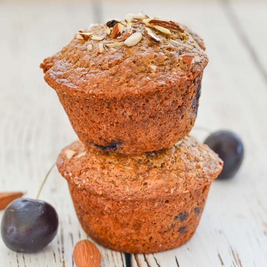 Almond Cherry Muffins