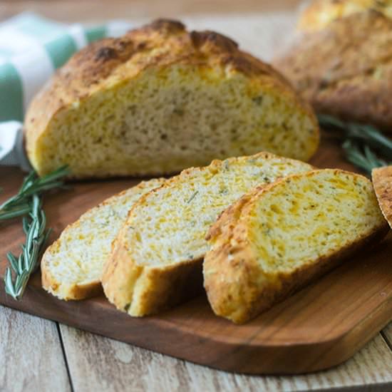 Irish Rosemary Cheddar Soda Bread