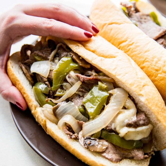 Sheet Pan Philly Cheesesteak