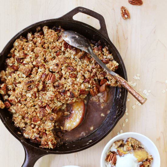 Bourbon Peach Crisp