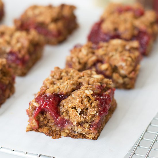 Vegan Strawberry Oat Bars