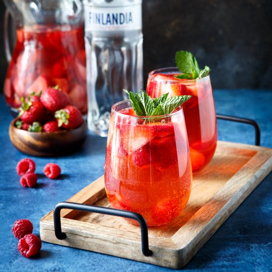 Sparkling Berry Rose Sangria