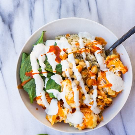 Buffalo Cauliflower Bowl