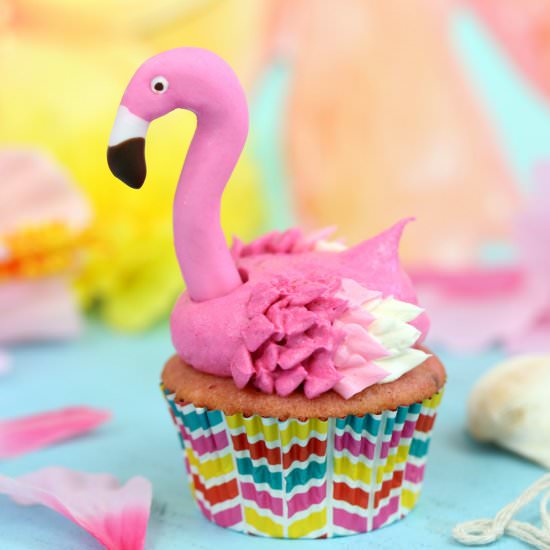 Flamingo Cupcakes