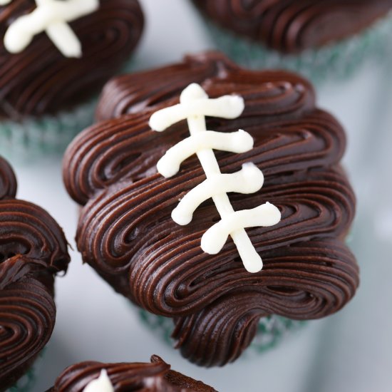 Football Cupcakes