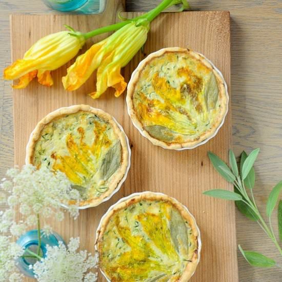 Zucchini and Sage Tartlets