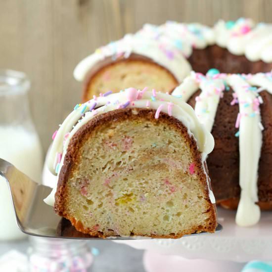 Funfetti Cheesecake Bundt Cake