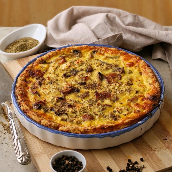 Bacon and Mushroom Quiche