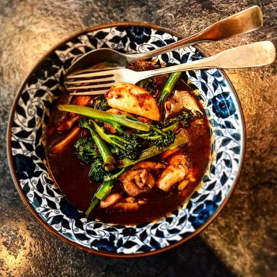 Chicken with Broccoli and Oyster Sauce