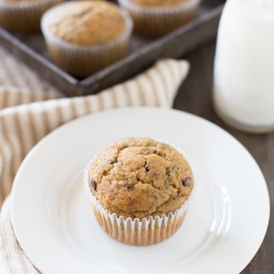 Whole Wheat Peanut Butter Muffins