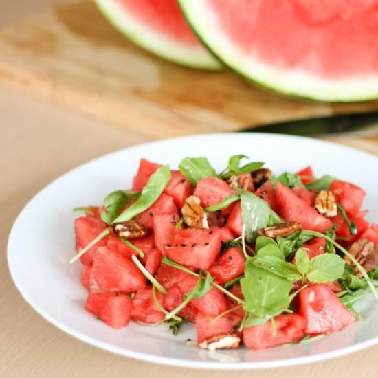 Watermelon and Arugula Salad