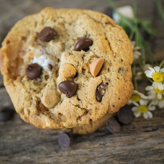 S’mores Chocolate Chip Cookies