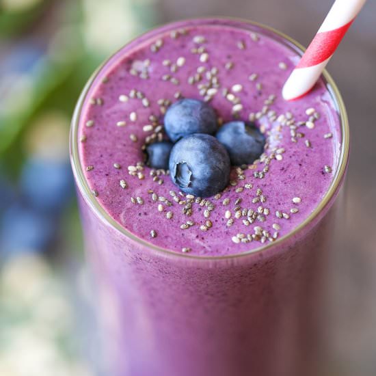 Protein Blueberry Kale Smoothie