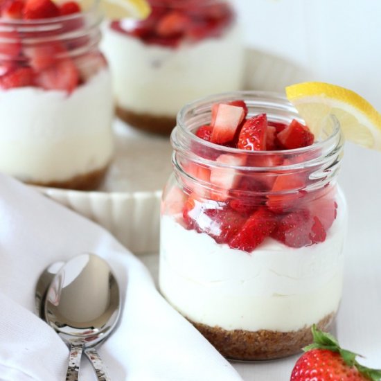 No Bake Cheesecake Jars