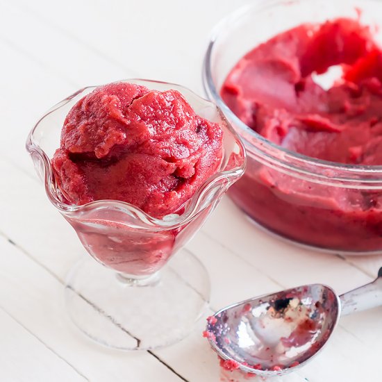 Watermelon Cherry Sorbet