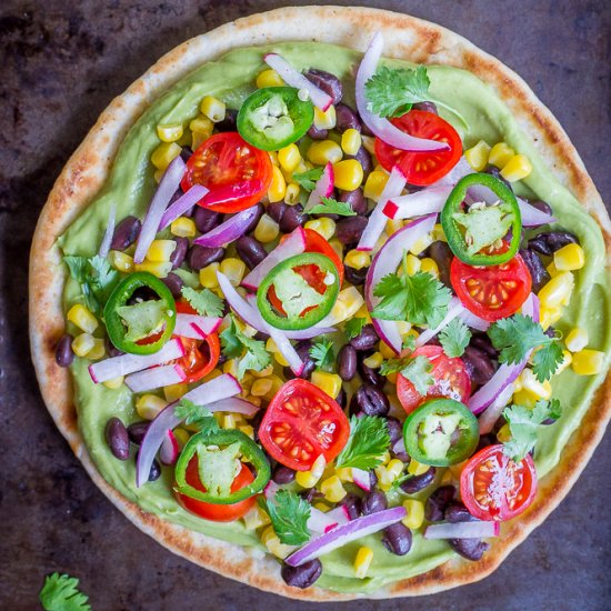 Guacamole Pita Pizzas