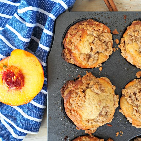 Peach Streusel Muffins