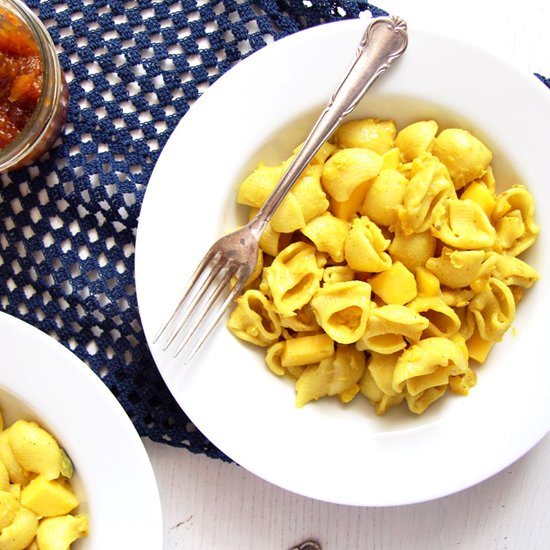 Noodles with Coconut Turmeric Sauce