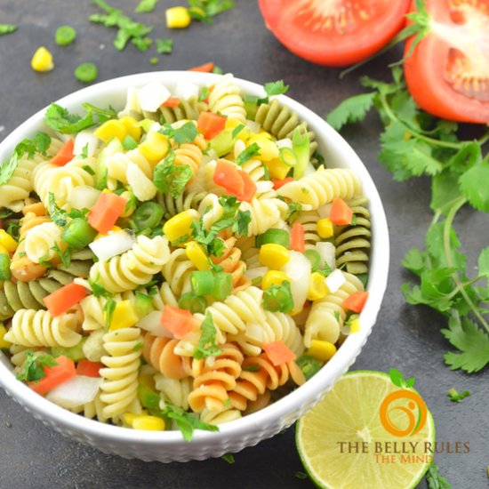 Pasta Salad with Indian Twist