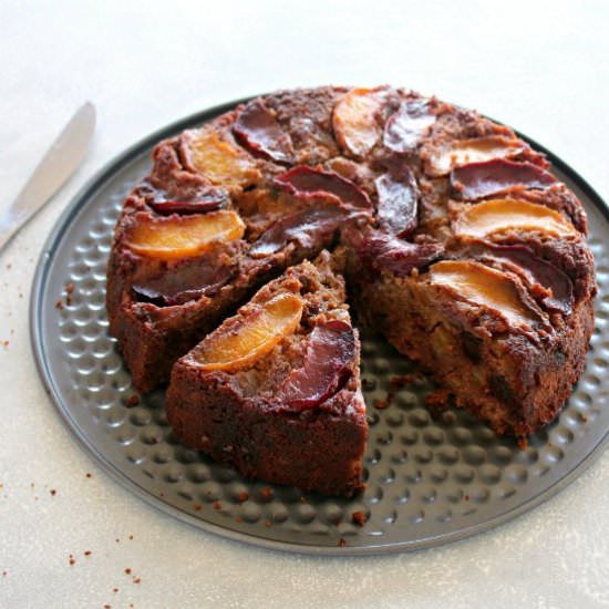 Stone Fruit Apple Date Brunch Cake