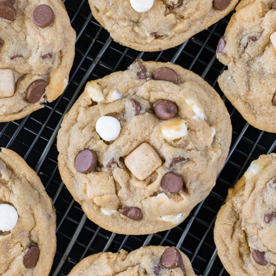 Biscoff S’mores Pudding Cookies