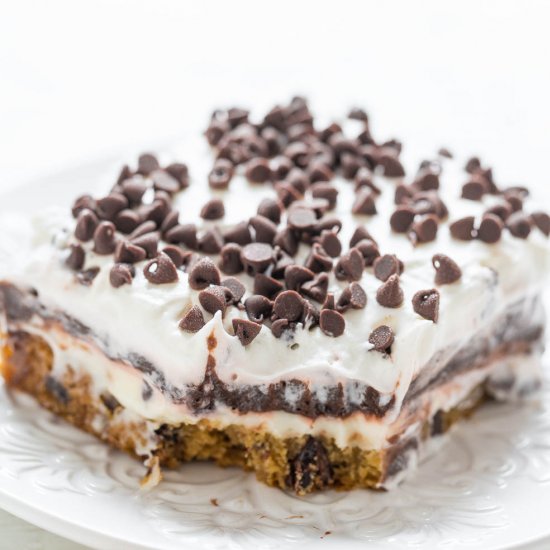 Choc Chip Cookie Chocolate Lasagna