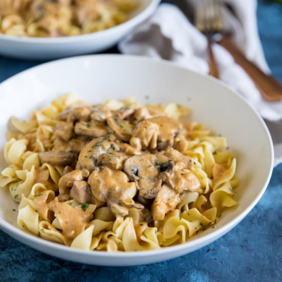 Chicken Mushroom Stroganoff