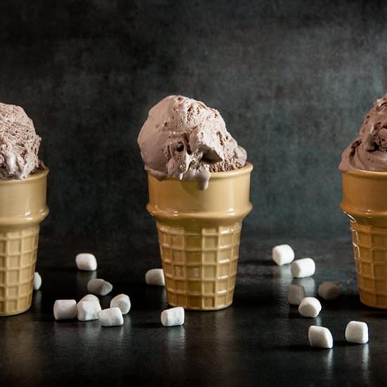 No Churn Hot Chocolate Ice Cream