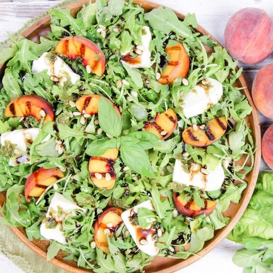 Caprese Grilled Peach Salad