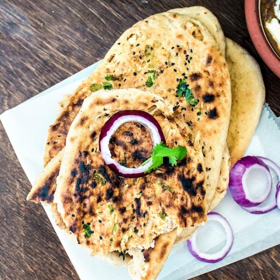 Indian Paneer Stuffed Naan