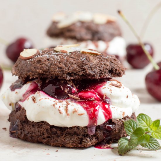 Chocolate Cherry Shortcake