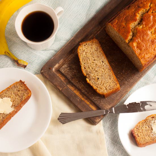 Super Moist Whole Wheat Banana Bread