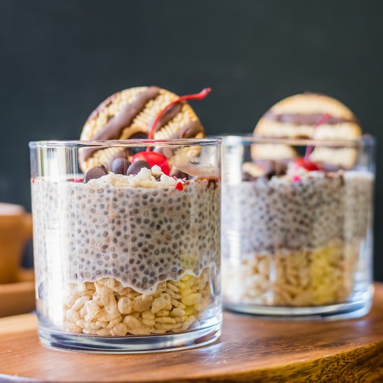 Chocolate + Cereal Chia Pudding