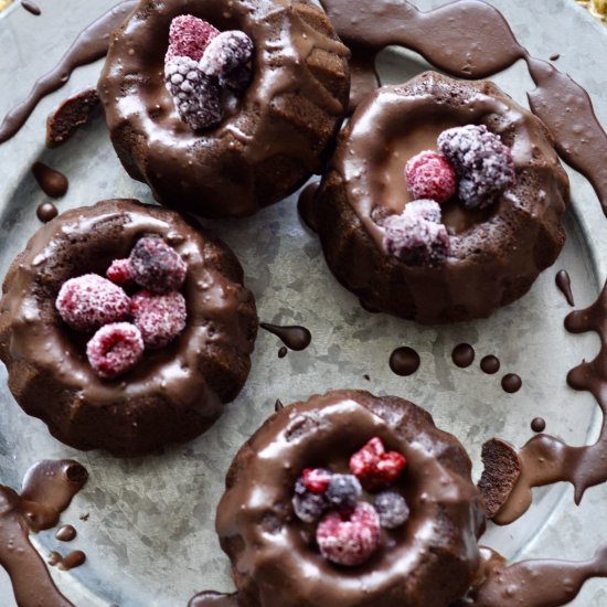 Butter-Free Chocolate Bundt Cakes