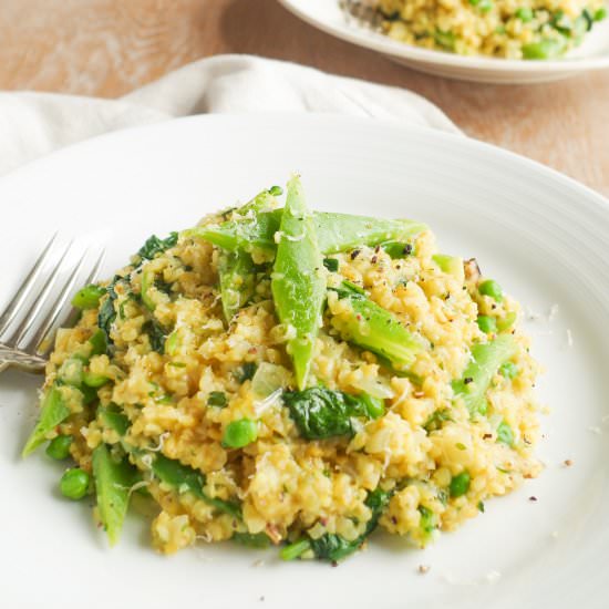 Summer Bulgur Wheat Risotto