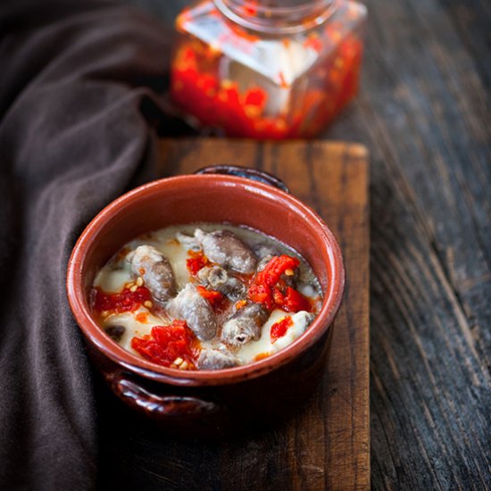 Chicken Hearts and Gizzards Stew