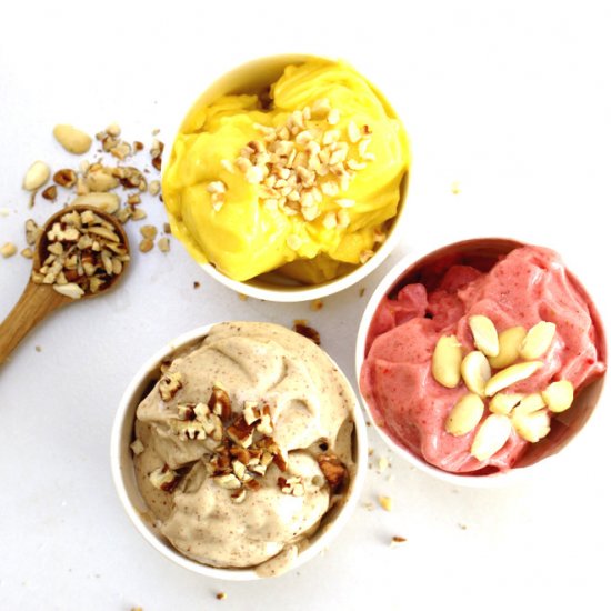 3 Dairy-Free No Churn Ice-Creams