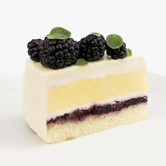 Blackberry, Honey & Saffron Cake