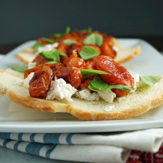 Roasted Tomato & Ricotta Bruschetta