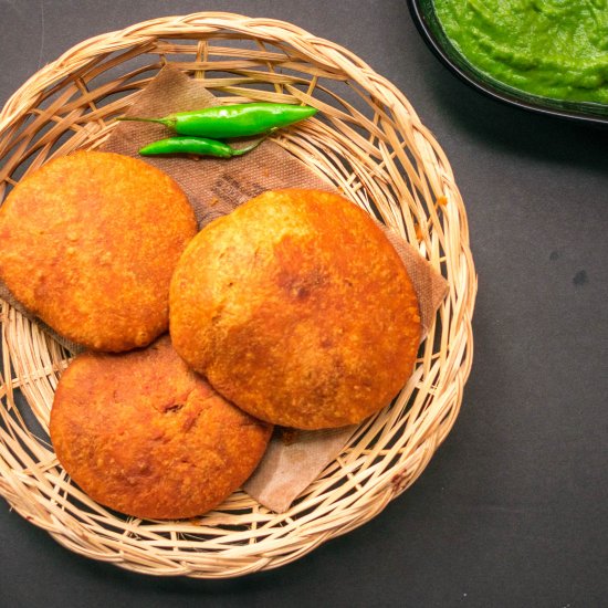 White Whole Grain Khasta Kachori