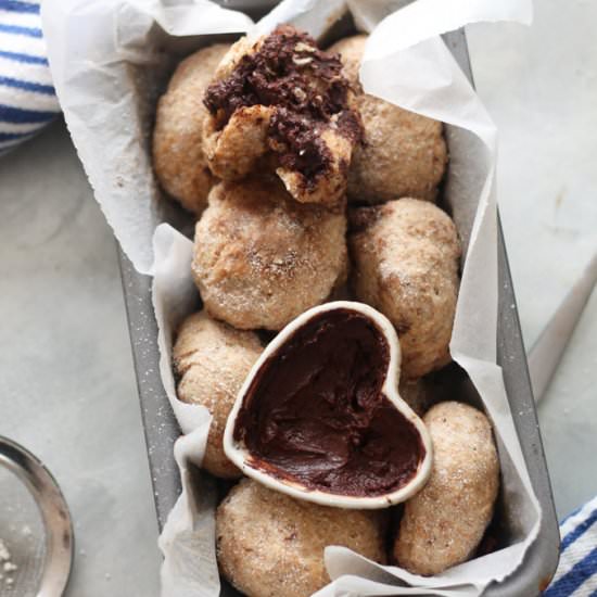 Low Sugar Baked Chocolate Doughnuts