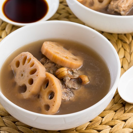 Lotus and Dried Octopus Soup