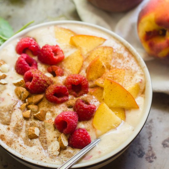 Peaches & Cream Smoothie Bowls