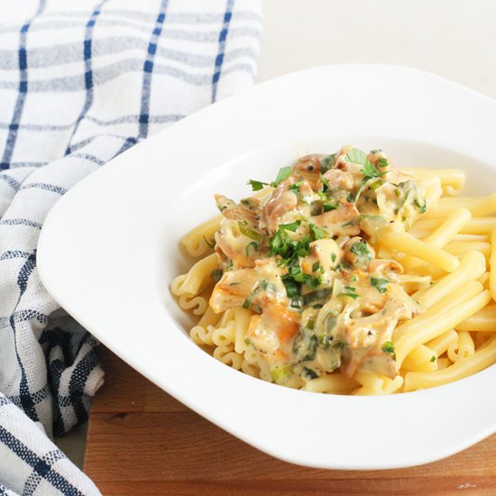 Pasta with mushrooms