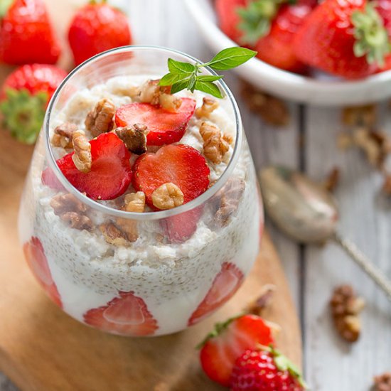 Quinoa and Strawberry Parfait