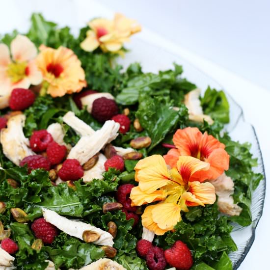 RASPBERRY KALE CHICKEN SALAD