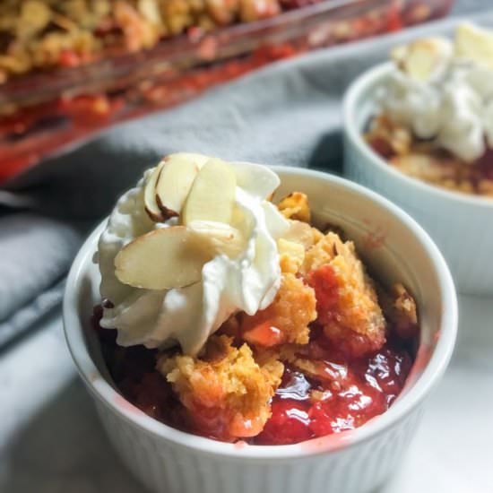 Cherry Almond Dump Cake