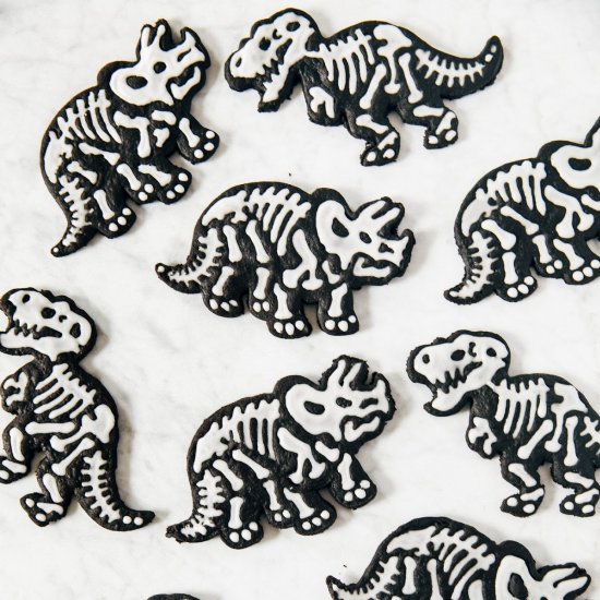 Dinosaur Fossil Cookies