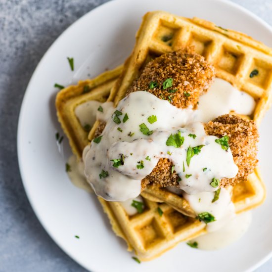 Jalapeno Cornbread Waffles